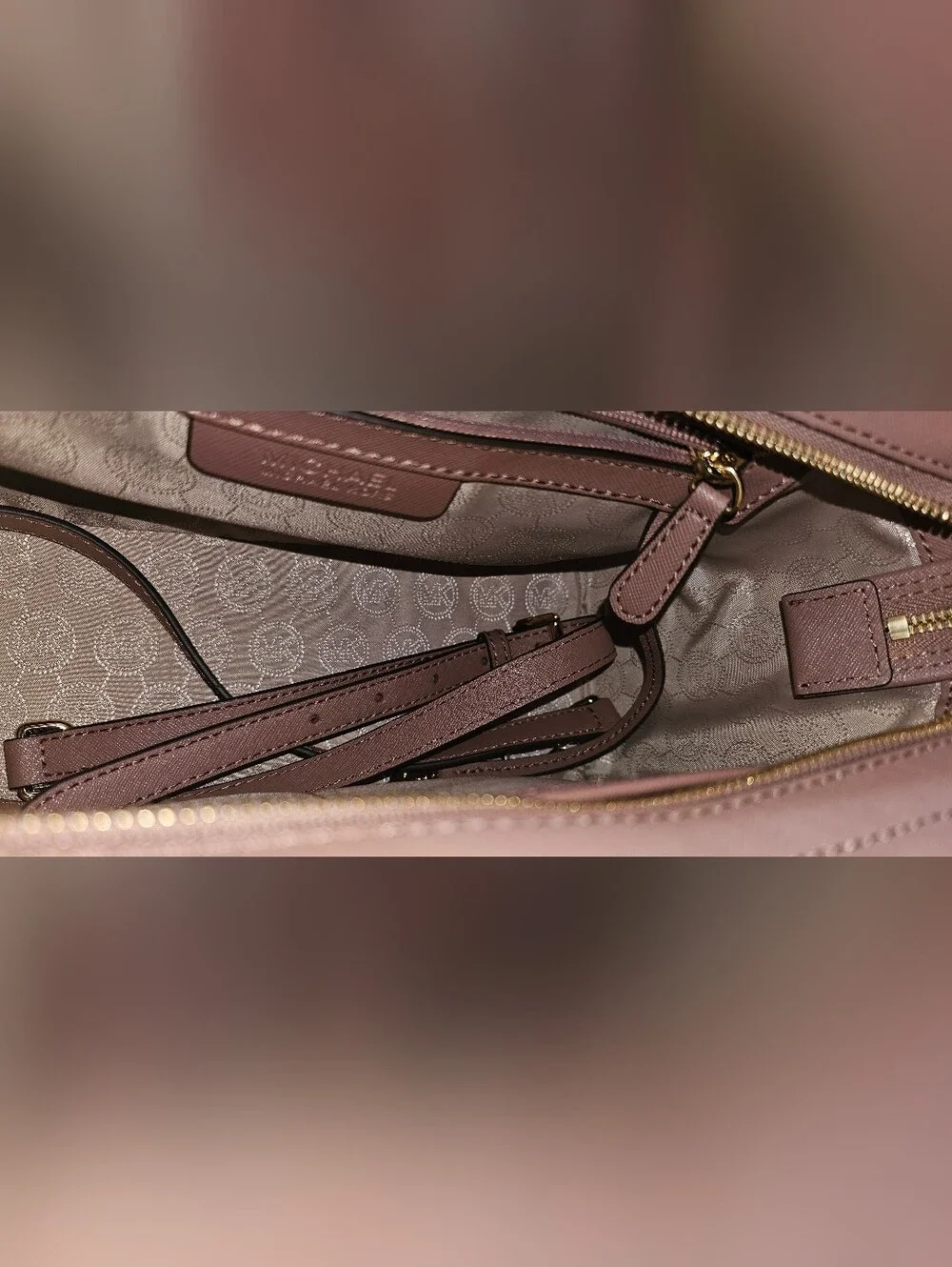 Authentic Michael Kors Pink Saffiano Leather Tote Bag